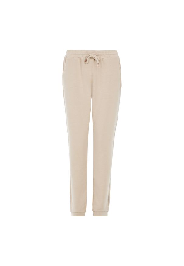 Damskie spodnie dresowe Protest Edina. Kolor: brązowy, beżowy, wielokolorowy. Materiał: dresówka. Sezon: jesień