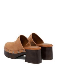 Guess Jeans Klapki EO-JDGJ66-4 Brązowy. Kolor: brązowy. Materiał: skóra, zamsz #8