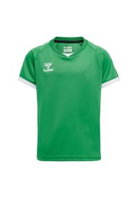 Koszulka dziecięca Hummel hmlhmlCORE volley. Kolor: zielony, biały, wielokolorowy. Sezon: lato. Sport: piłka nożna