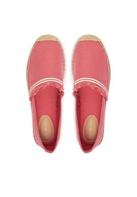 TOMMY HILFIGER - Tommy Hilfiger Espadryle Fringe Canvas Closed Espadrille FW0FW08881 Różowy. Kolor: różowy. Materiał: materiał #5