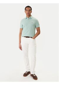 TOMMY HILFIGER - Tommy Hilfiger Polo 1985 MW0MW17770 Zielony Regular Fit. Typ kołnierza: polo. Kolor: zielony. Materiał: bawełna #5