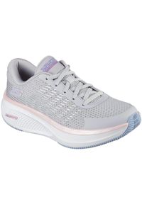 skechers - Adidasy Skechers Go Run Elevate 2.0, Kobiety. Kolor: szary. Materiał: materiał. Sport: bieganie