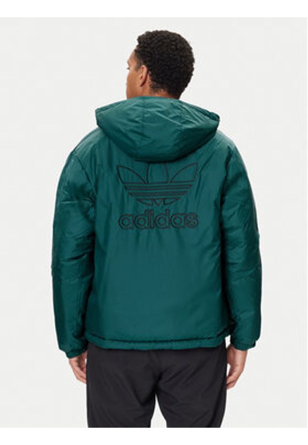 Adidas - adidas Kurtka zimowa adicolor Reversible JX6447 Czarny Regular Fit. Kolor: czarny. Materiał: syntetyk. Sezon: zima