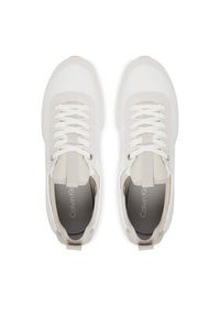 Calvin Klein Sneakersy Retro Runner Sock Laceup Mix YM0YM01414 Biały. Kolor: biały. Materiał: materiał #6
