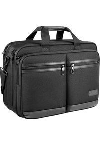 Torba KROSER KROSER Biznesowa duża torba na laptopa 17,3" z kieszeniami na ramię pojemna. Styl: biznesowy