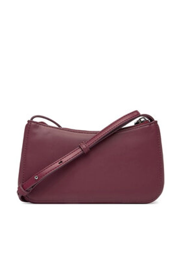Calvin Klein Torebka Bold Ck Mini Bag LV04F1125G Bordowy. Kolor: czerwony. Materiał: skórzane