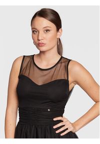Rinascimento Sukienka koktajlowa CFC0110240003 Czarny Regular Fit. Kolor: czarny. Materiał: syntetyk. Styl: wizytowy