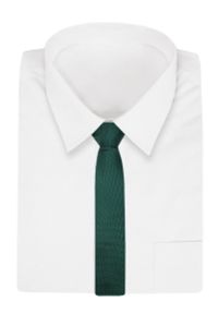 Alties - Butelkowy Zielony Elegancki Męski Krawat -ALTIES- 7cm, Stylowy, Klasyczny, Melanżowy. Kolor: zielony. Materiał: tkanina. Wzór: melanż. Styl: klasyczny, elegancki #2