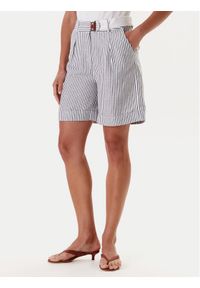 Tatuum Bermudy Kosoko 1 T2510.161 Granatowy Relaxed Fit. Kolor: niebieski. Materiał: len
