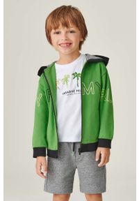 Mayoral dres dziecięcy kolor zielony. Okazja: na co dzień. Kolor: zielony. Materiał: dresówka. Długość: długie. Wzór: nadruk. Styl: casual #4