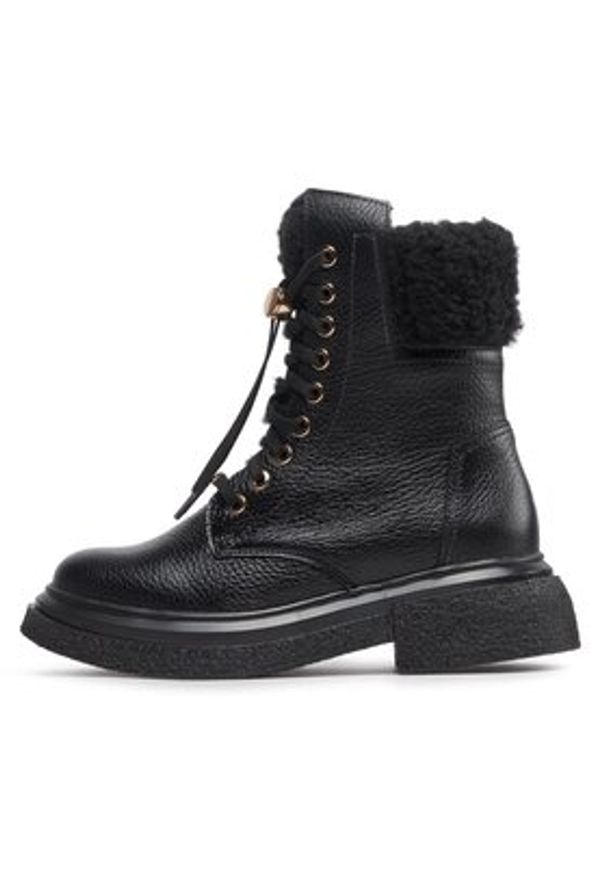 Rage Age Trapery RA-16-06-000413 Czarny. Kolor: czarny. Materiał: skóra