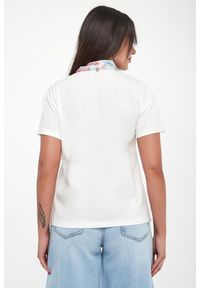 Liu Jo - T-shirt damski z szarfą w kwiaty LIU JO. Wzór: kwiaty #4