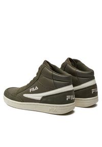 Fila Sneakersy Crew Mid Teens FFT0069.60017 Zielony. Kolor: zielony. Materiał: skóra