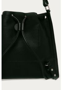 AllSaints - Plecak skórzany. Kolor: czarny. Materiał: skóra. Wzór: gładki #5