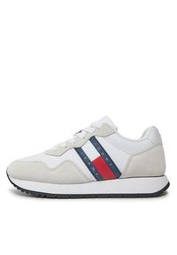 Tommy Jeans Sneakersy Tjw Eva Runner Mat Mix Ess EN0EN02510 Biały. Kolor: biały. Materiał: zamsz, skóra