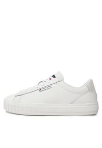 Tommy Jeans Sneakersy Tjw Cupsole Sneaker Ess EN0EN02508 Biały. Kolor: biały. Materiał: skóra