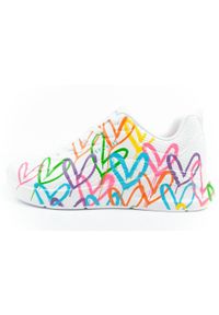 skechers - Buty sneakersy sportowe damskie Skechers Uno Lite białe wygodne. Kolor: biały, wielokolorowy