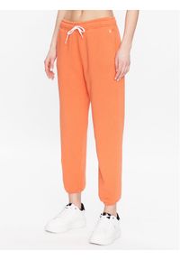 Polo Ralph Lauren Spodnie dresowe 211891560005 Pomarańczowy Regular Fit. Kolor: pomarańczowy. Materiał: bawełna