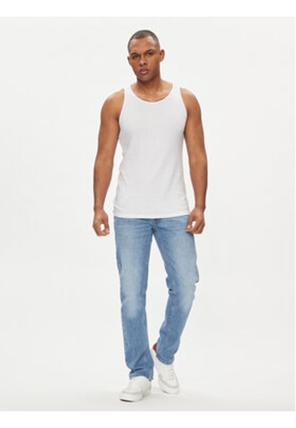 Jack & Jones Tank top Havana 12251771 Biały Regular Fit. Kolor: biały. Materiał: bawełna