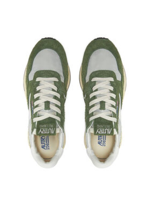 AUTRY Sneakersy WWLM HN04 Zielony. Kolor: zielony. Materiał: skóra, zamsz