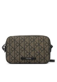 Calvin Klein Torebka Emblem Trio Pebble Shoulder Bag LV04F3533G Brązowy. Kolor: brązowy #4