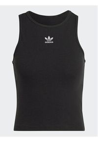 Adidas - adidas Top adicolor Essentials IB9110 Czarny Slim Fit. Kolor: czarny. Materiał: bawełna, wiskoza #5