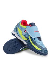 ONETEAM - Buty piłkarskie dziecięce OneTeam Robero Junior IC. Kolor: niebieski. Sport: piłka nożna