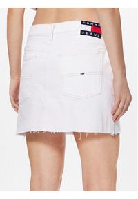 Tommy Jeans Spódnica jeansowa Izzie DW0DW15629 Biały Regular Fit. Kolor: biały. Materiał: bawełna #4