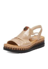 Rieker Sandały CEO-V7972-60 Złoty. Kolor: złoty. Materiał: skóra #6