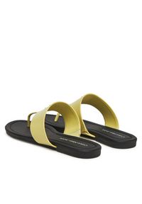 Calvin Klein Jeans Japonki Flat Sandal Toepost Mg YW0YW01691 Zielony. Kolor: zielony. Materiał: skóra #3