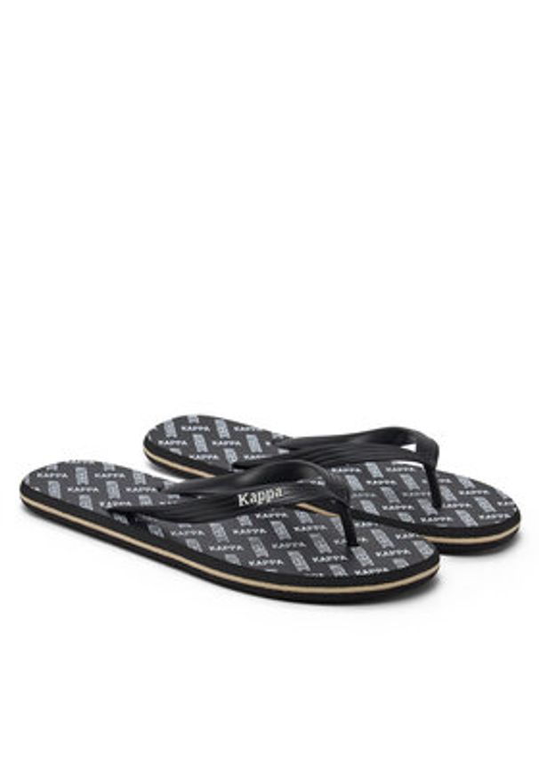 Kappa Japonki 371G1KW Black - Beige Lt Almond Kolorowy. Materiał: materiał, syntetyk. Wzór: kolorowy