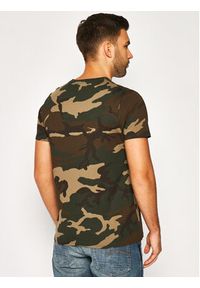 Alpha Industries T-Shirt Basic 100501C Zielony Regular Fit. Kolor: brązowy. Materiał: bawełna #4