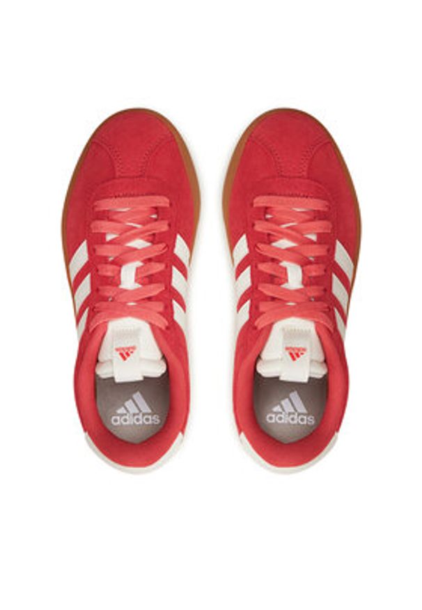 Adidas - adidas Sneakersy Vl Court 3.0 JP5327 Koralowy. Kolor: pomarańczowy. Materiał: skóra, zamsz
