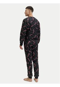Jack & Jones Piżama Tristan 12285375 Czarny Loose Fit. Kolor: czarny. Materiał: syntetyk #5
