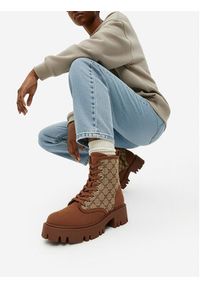 Nine West Trzewiki CEO-MALAK-01 Beżowy. Kolor: beżowy. Materiał: materiał #6