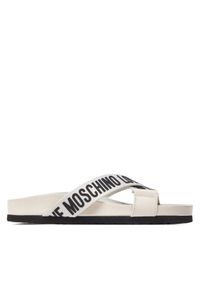 Love Moschino - LOVE MOSCHINO Klapki JA28263G0IIX110A Brązowy. Kolor: brązowy. Materiał: skóra