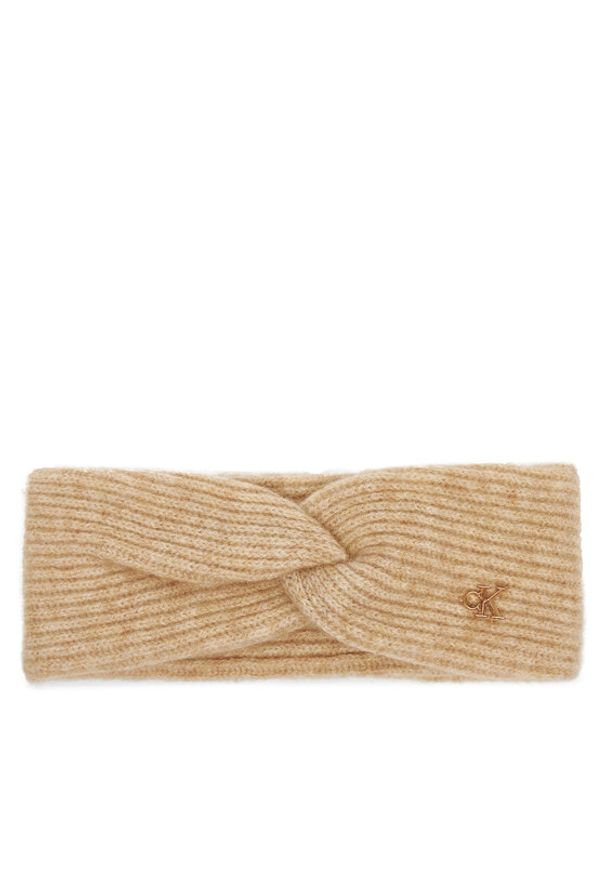 Calvin Klein Opaska materiałowa LV04F8039G Pomarańczowy. Kolor: pomarańczowy. Materiał: wełna