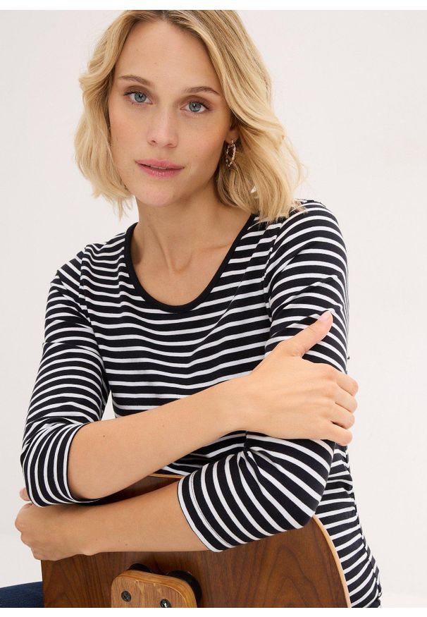 bonprix - Shirt ciążowy z bawełny organicznej (2 szt.). Kolekcja: moda ciążowa. Kolor: biały. Materiał: bawełna