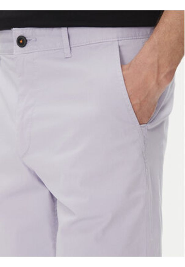 BOSS Szorty materiałowe Chino-Slim-Shorts 50536723 Fioletowy Regular Fit. Kolor: fioletowy. Materiał: bawełna