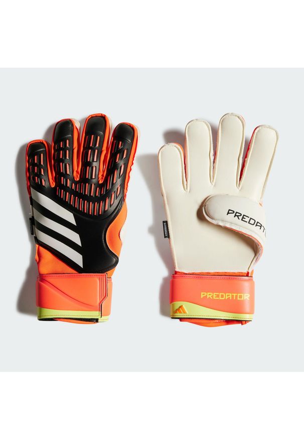 Adidas - Rękawice Predator Match Fingersave Goalkeeper. Kolor: żółty, wielokolorowy, czarny, czerwony