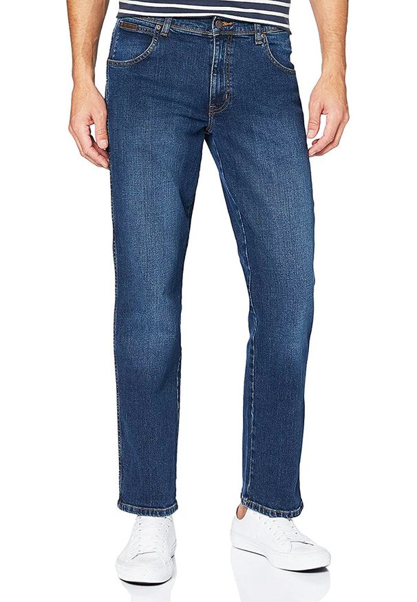 Wrangler - WRANGLER TEXAS MĘSKIE SPODNIE JEANSOWE BLUE BANG W121HN46C