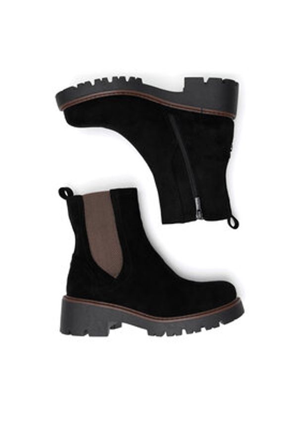 Clara Barson Botki WS6381-01 Czarny. Kolor: czarny. Materiał: materiał