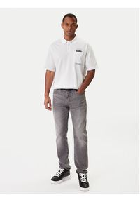 Karl Lagerfeld - KARL LAGERFELD Polo 745127 561225 Biały Regular Fit. Typ kołnierza: polo. Kolor: biały. Materiał: bawełna #4