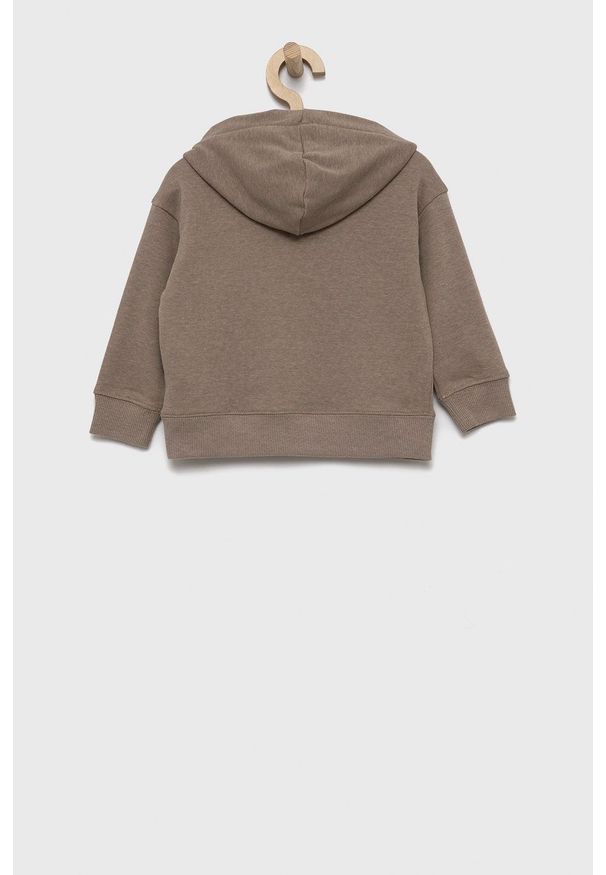 Kids Only Bluza dziecięca kolor beżowy z kapturem melanżowa. Okazja: na co dzień. Typ kołnierza: kaptur. Kolor: beżowy. Materiał: dzianina, bawełna. Wzór: melanż. Styl: casual