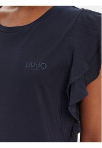 Liu Jo Bluzka TA5178 J5904 Granatowy Regular Fit. Kolor: niebieski. Materiał: bawełna #5
