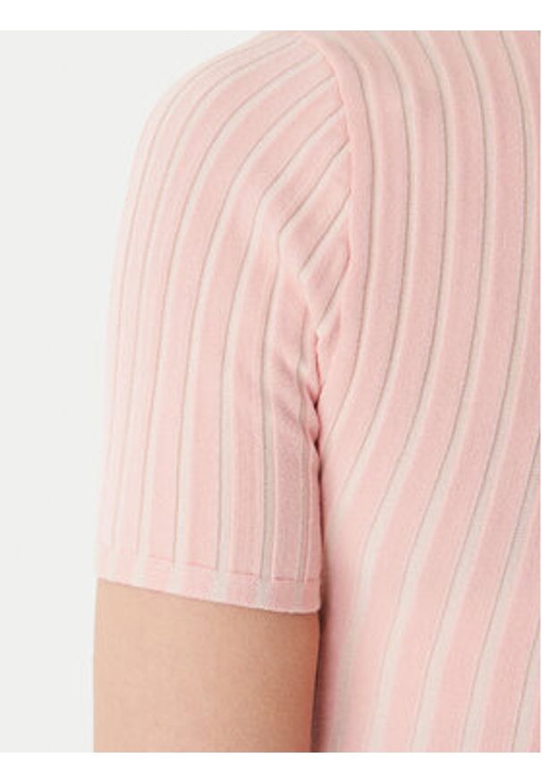 Guess Sweter W6GR09 Z0590 Pomarańczowy Regular Fit. Kolor: pomarańczowy. Materiał: wiskoza