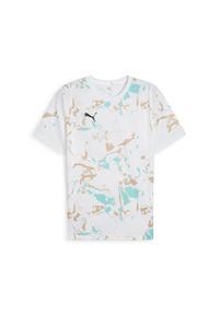 Puma - Męska koszulka piłkarska IndividualEARTH DAY PUMA. Kolor: beżowy, biały, wielokolorowy. Wzór: nadruk. Sport: piłka nożna #1