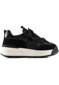 Seastar Wiązane Sneakersy Na Platformie czarne. Kolor: czarny. Obcas: na platformie #3