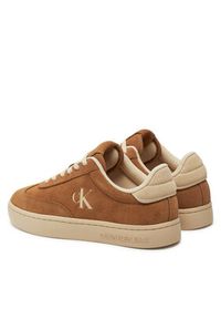 Calvin Klein Jeans Sneakersy Classic Cupsole Laceup Wt Wm YW0YW01833 Brązowy. Kolor: brązowy. Materiał: zamsz, skóra #3