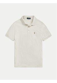 Polo Ralph Lauren Polo 710713130002 Écru Custom Slim Fit. Typ kołnierza: polo. Kolor: kremowy. Materiał: bawełna #6